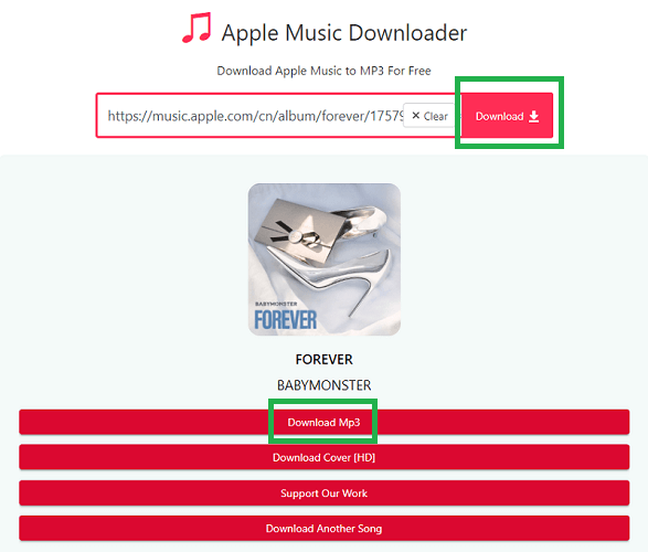 APLMateでアップルミュージックをMP3にダウンロード